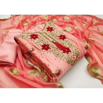 #ঈদ_কালেকশন_সফ্ট_জর্জেট_৪_পিস Soft Georgette Four Piece